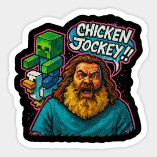 Chicken Jockey Sticker